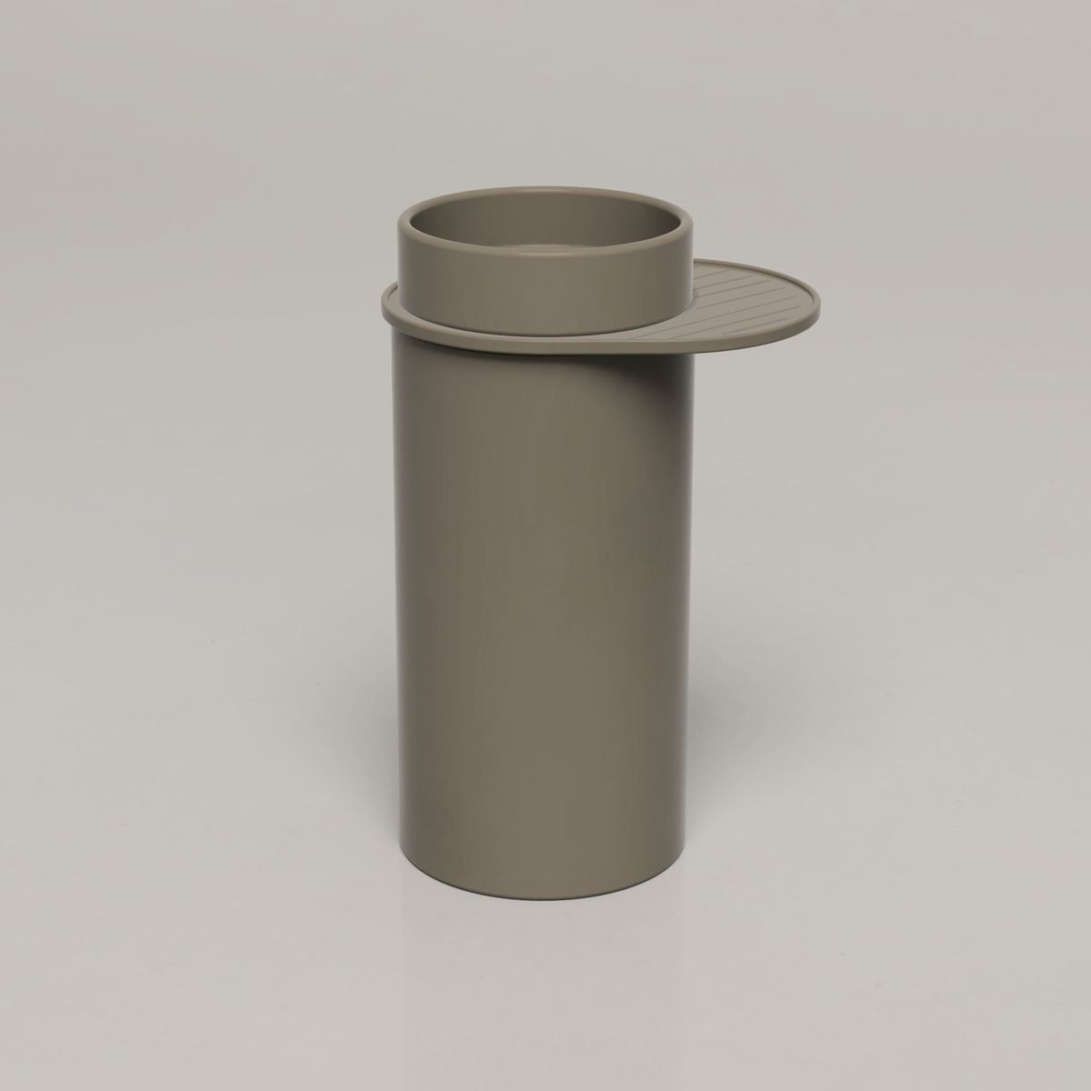 Nood Cylinder With Tray Bowl Basin in Olive