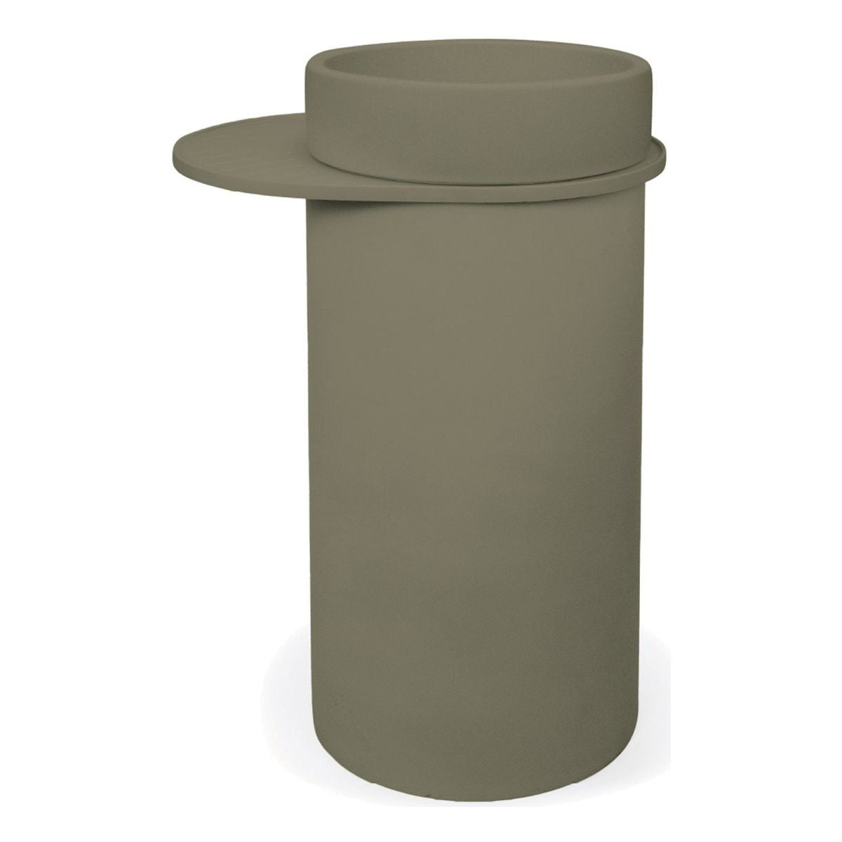 Nood Cylinder Bowl Basin in Olive