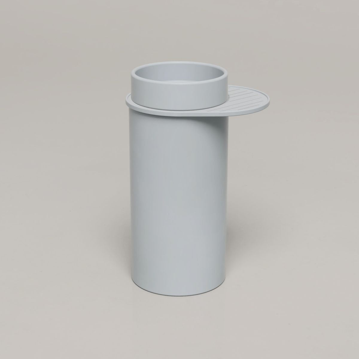 Nood Cylinder With Tray Bowl Basin in Powder Blue