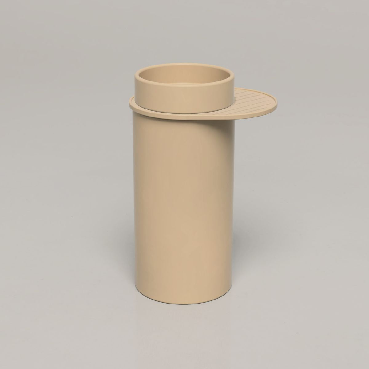 Nood Cylinder With Tray Bowl Basin in Sand