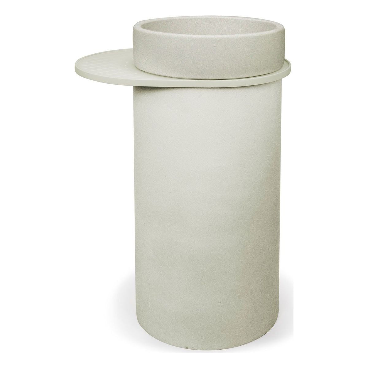 Nood Cylinder With Tray Bowl Basin in Sand
