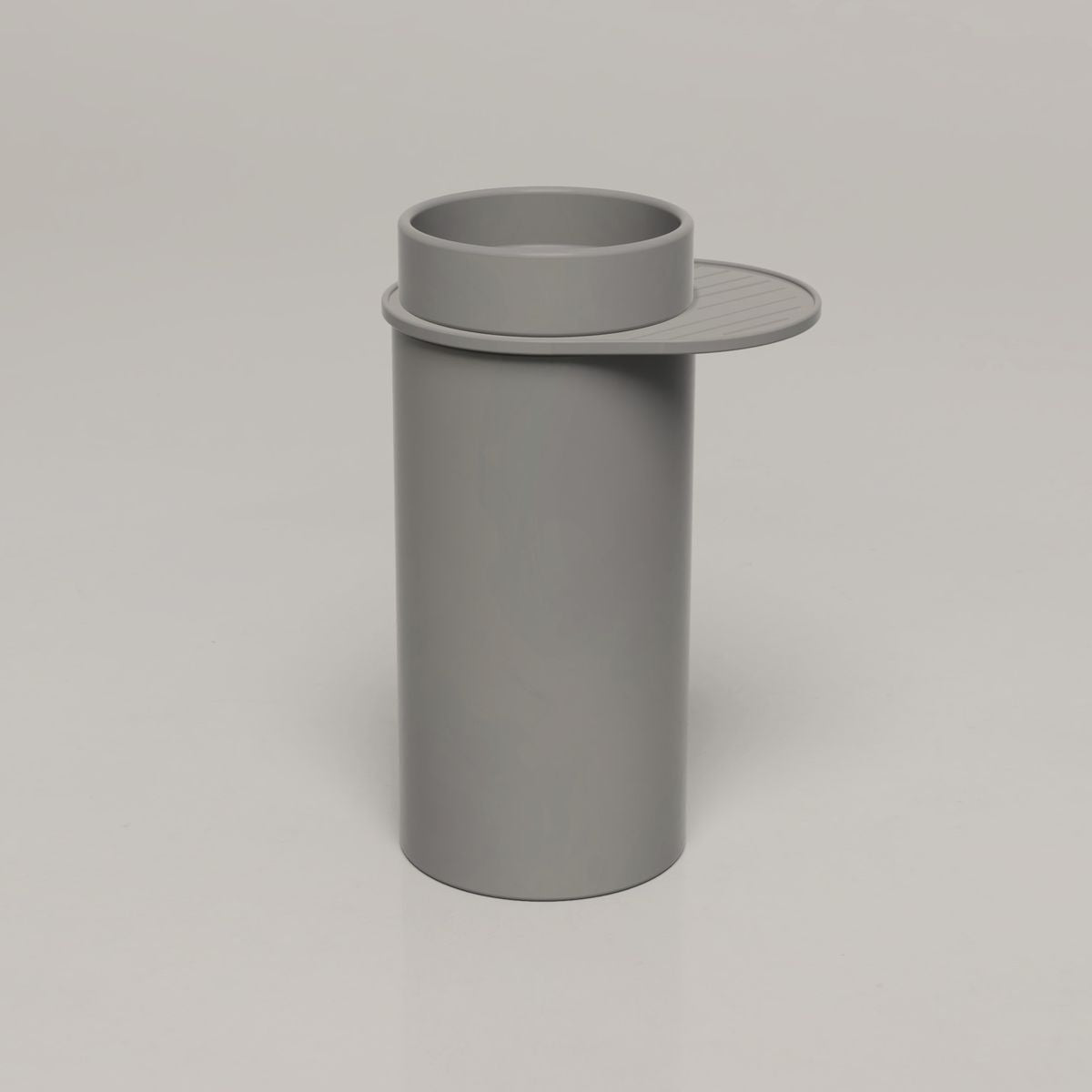 Nood Cylinder With Tray Bowl Basin in Sky Grey
