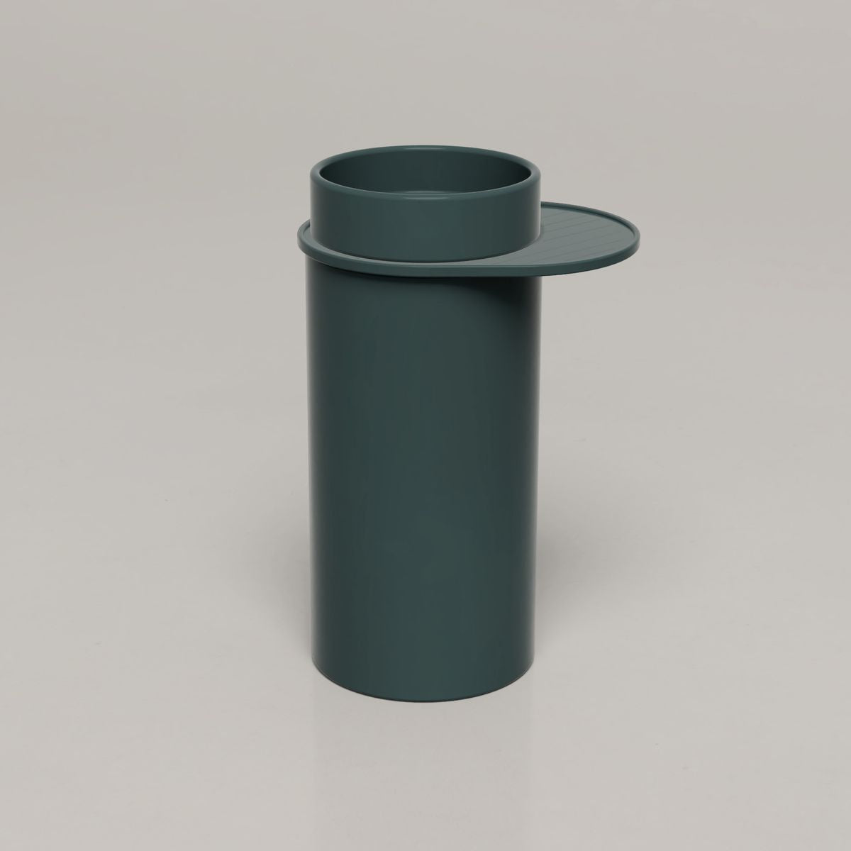 Nood Cylinder With Tray Bowl Basin in Teal