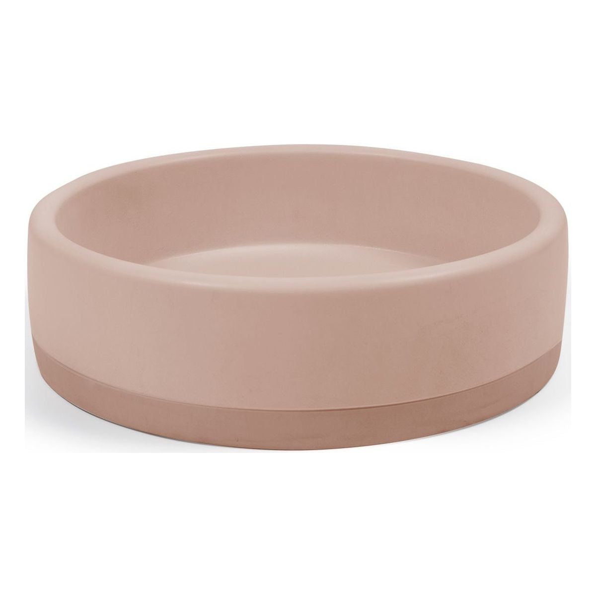 Nood Surface Mount Bowl Basin Two Tone in Blush Pink