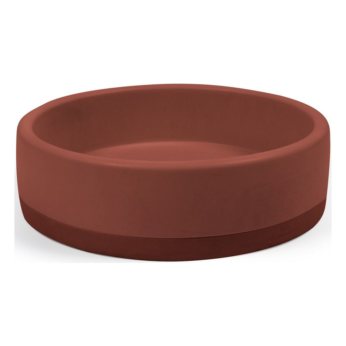Nood Surface Mount Bowl Basin Two Tone in Clay