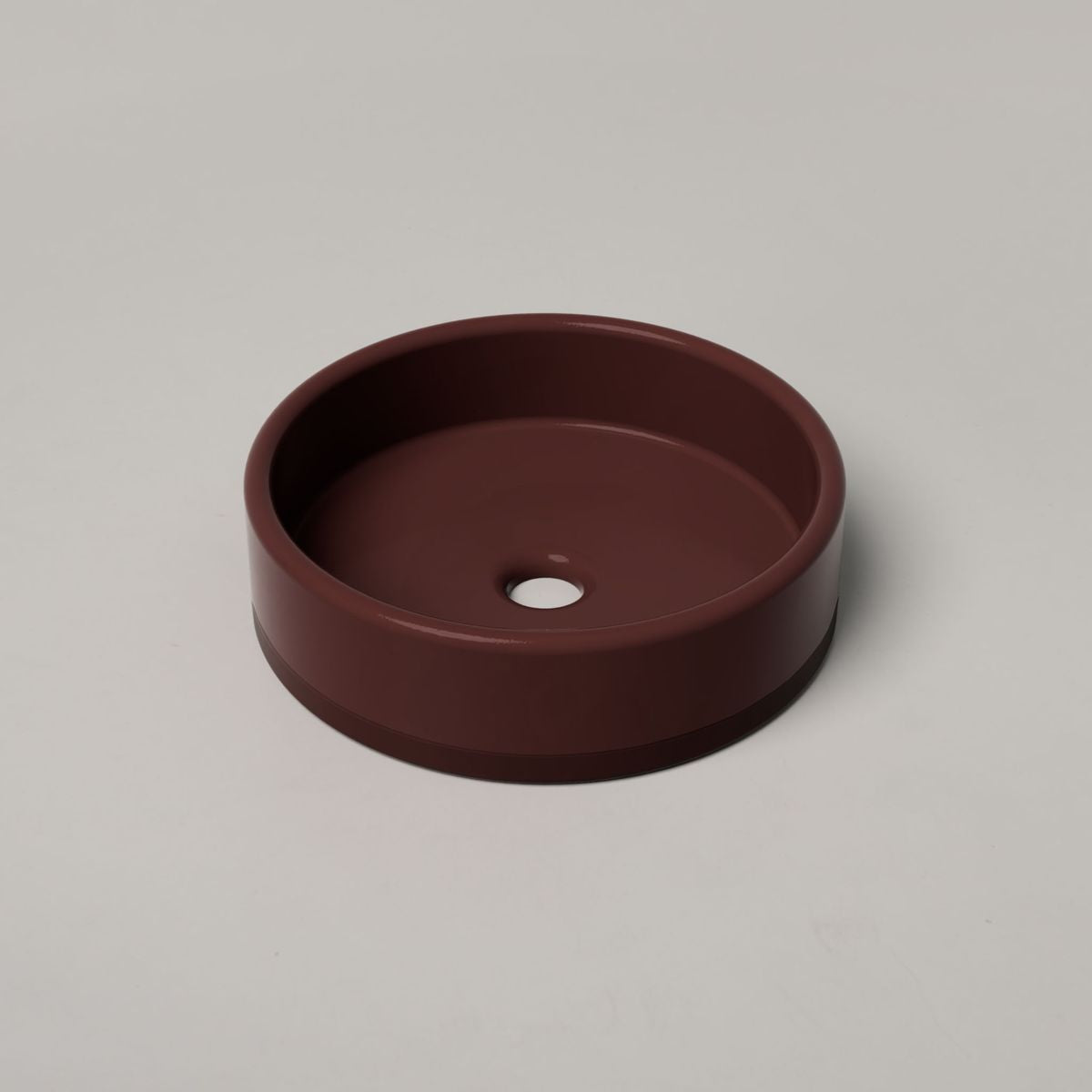 Nood Surface Mount Bowl Basin Two Tone in Clay