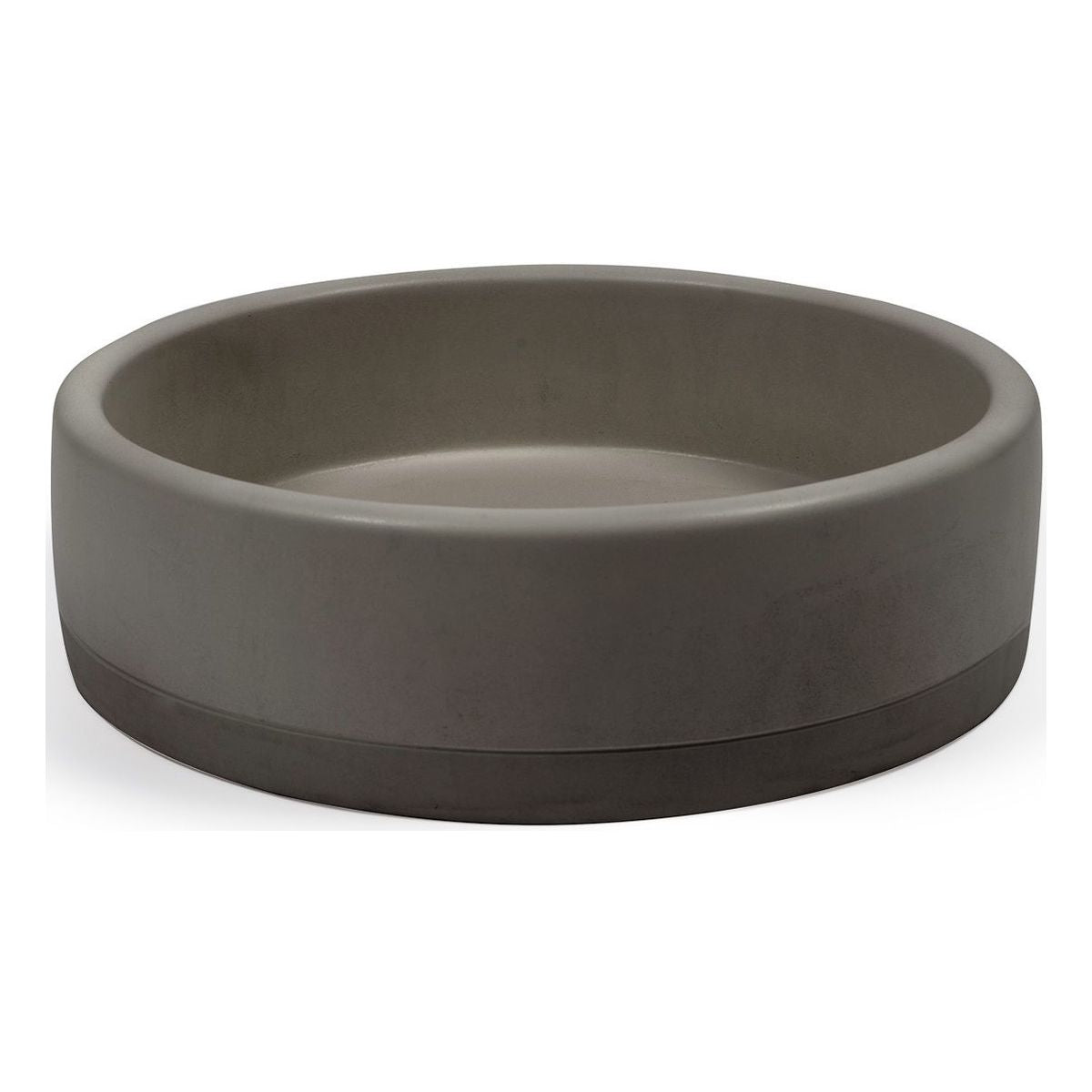 Nood Surface Mount Bowl Basin Two Tone in Mid Tone Grey