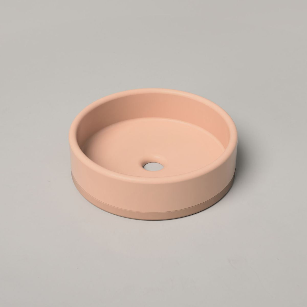 Nood Surface Mount Bowl Basin Two Tone in Pastel Peach