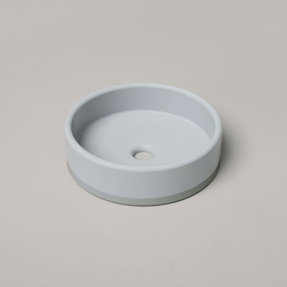 Nood Surface Mount Bowl Basin Two Tone in Powder Blue