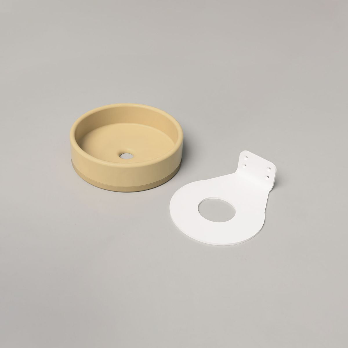 Nood Wall Mount Bowl Basin Two Tone in Custard