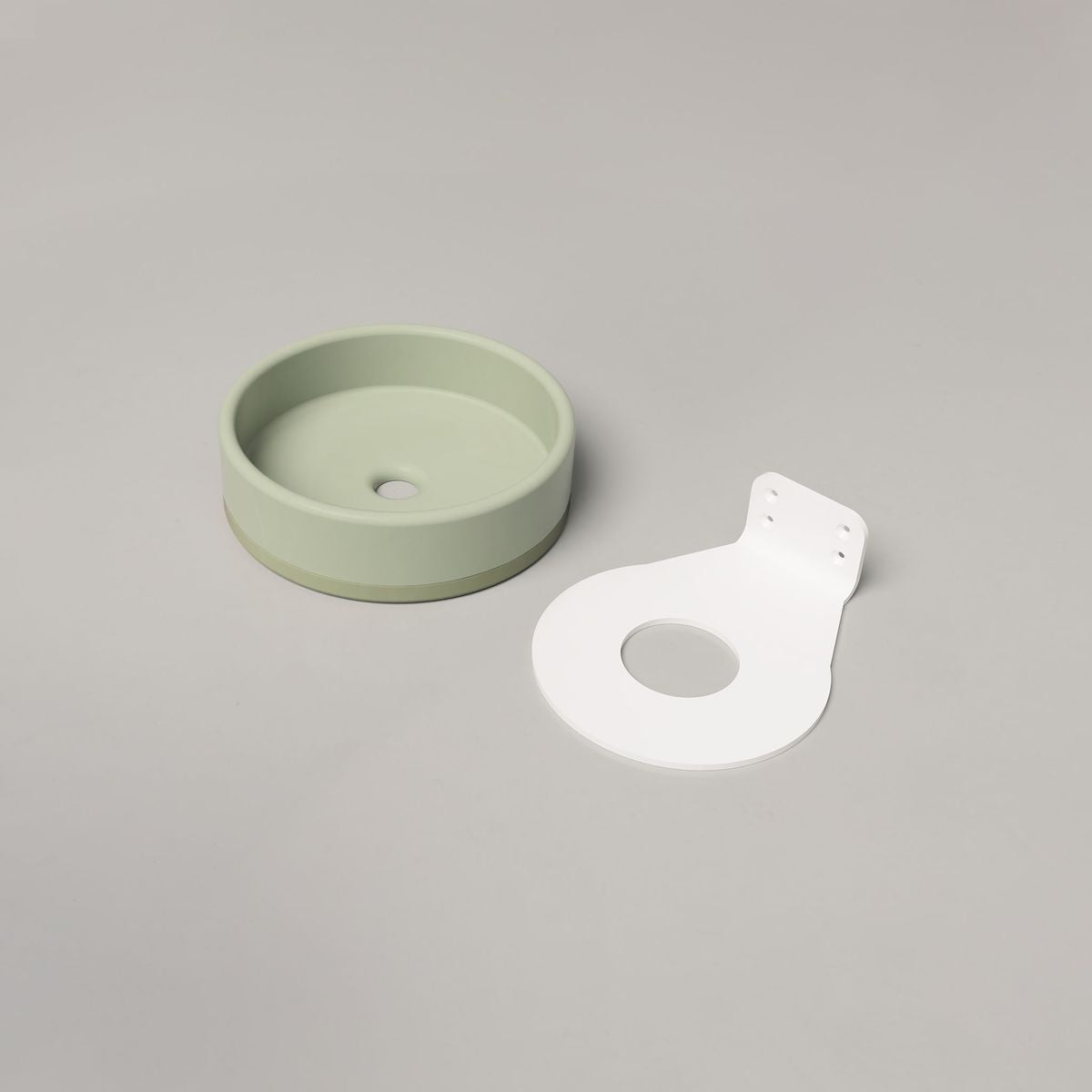 Nood Wall Mount Bowl Basin Two Tone in Mint