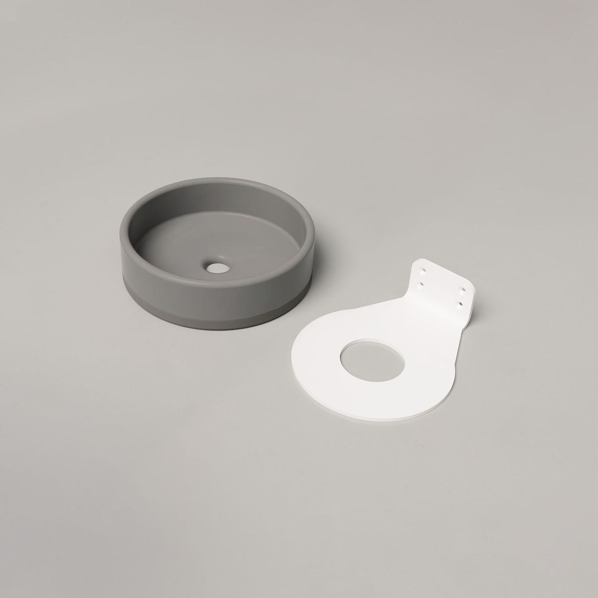 Nood Wall Mount Bowl Basin Two Tone in Sky Grey