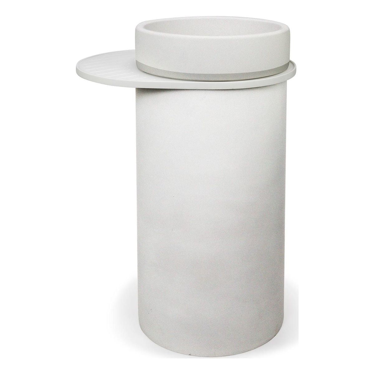 Nood Cylinder Bowl Two Tone Basin in Ivory