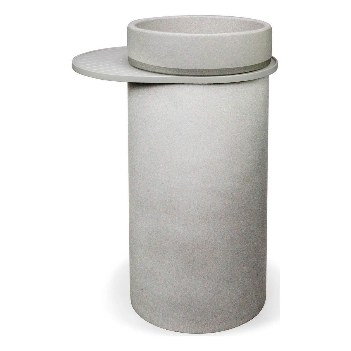 Nood Cylinder Bowl Two Tone Basin in Sky Grey