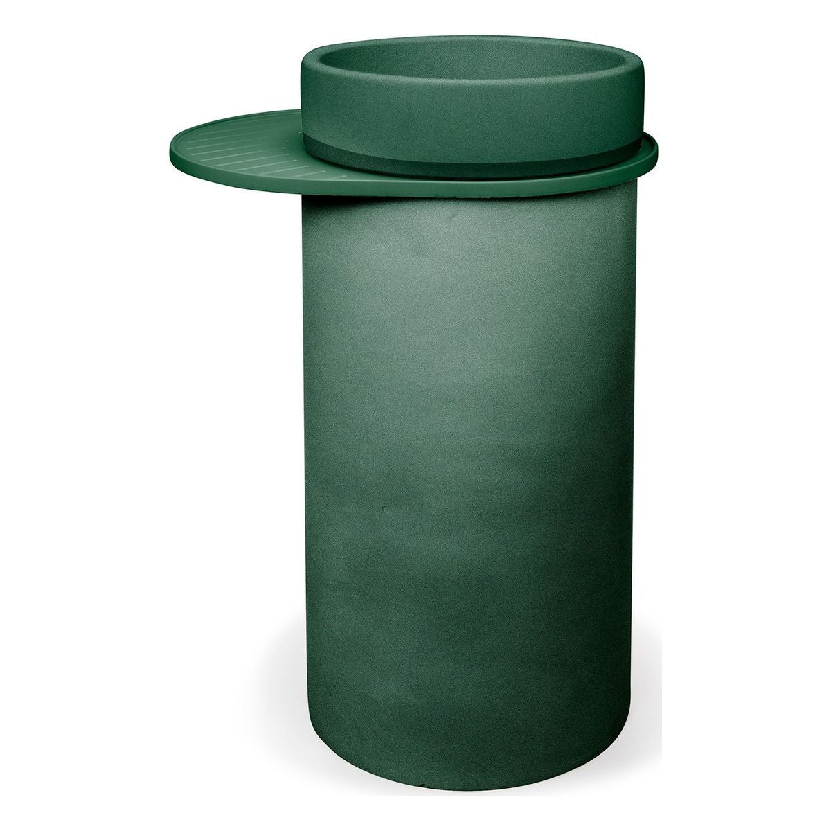 Nood Cylinder With Tray Bowl Two Tone Basin in Teal