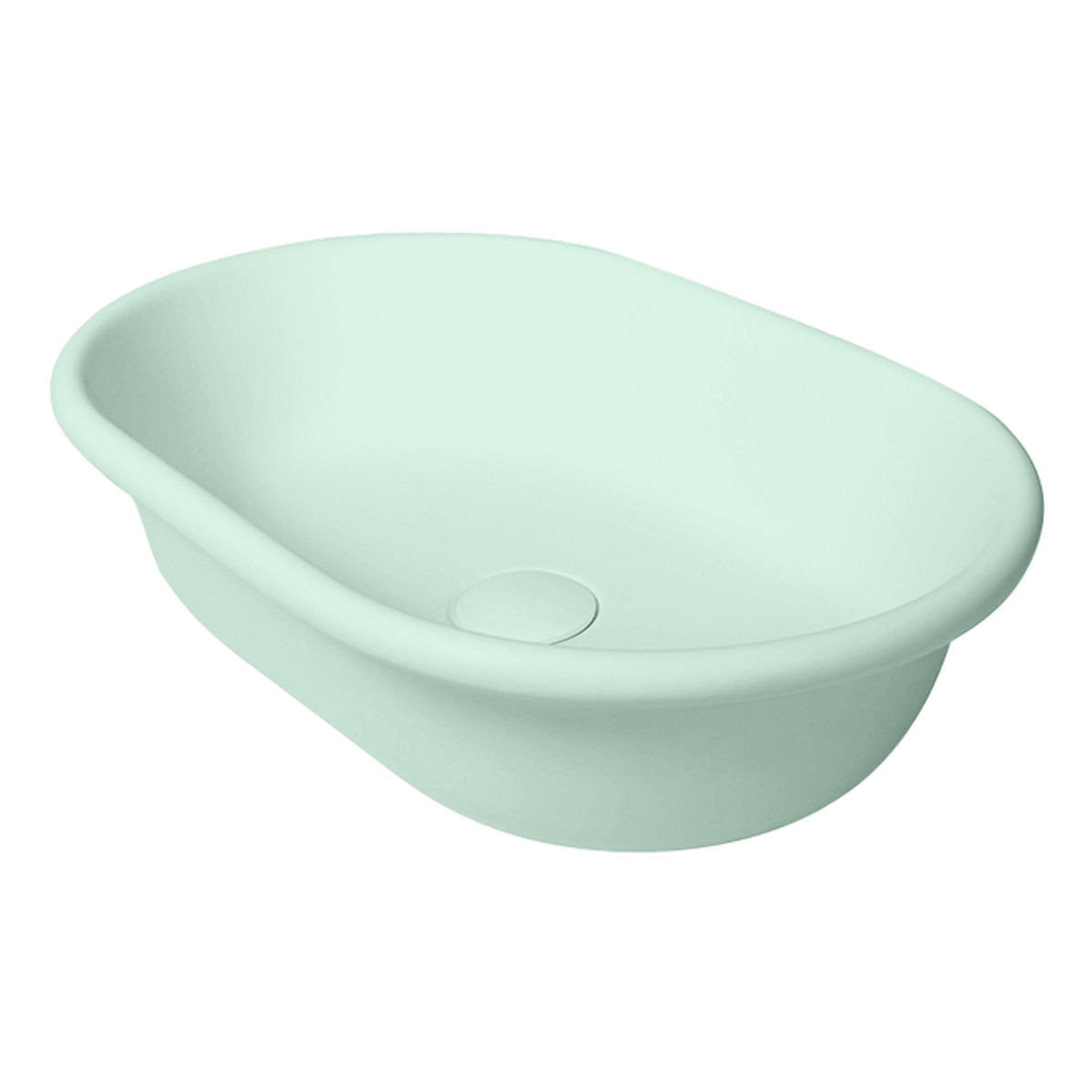 Blanche 53X36 Titancast Basin - Frost Mint