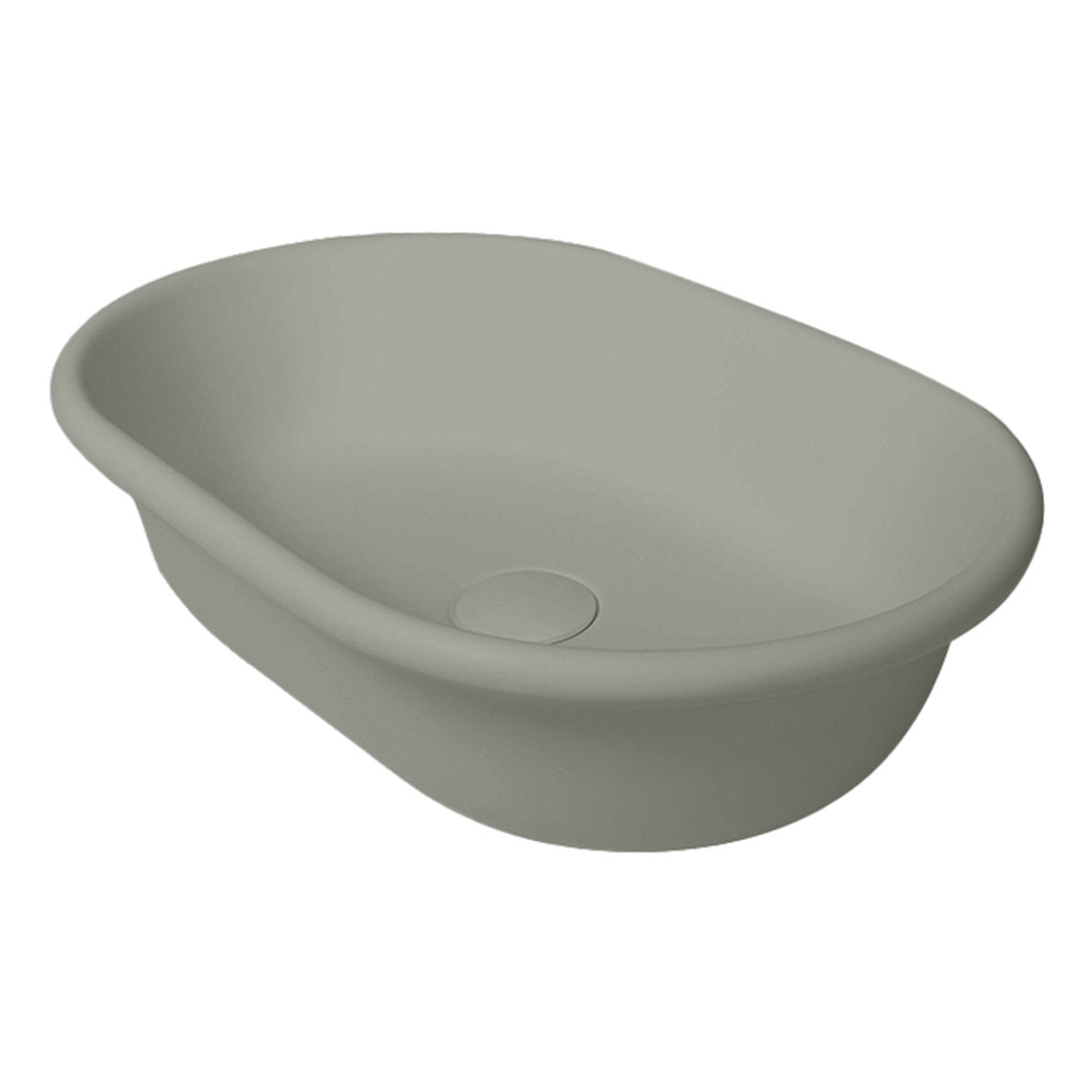 Blanche 53X36 Titancast Basin - Industrial Grey