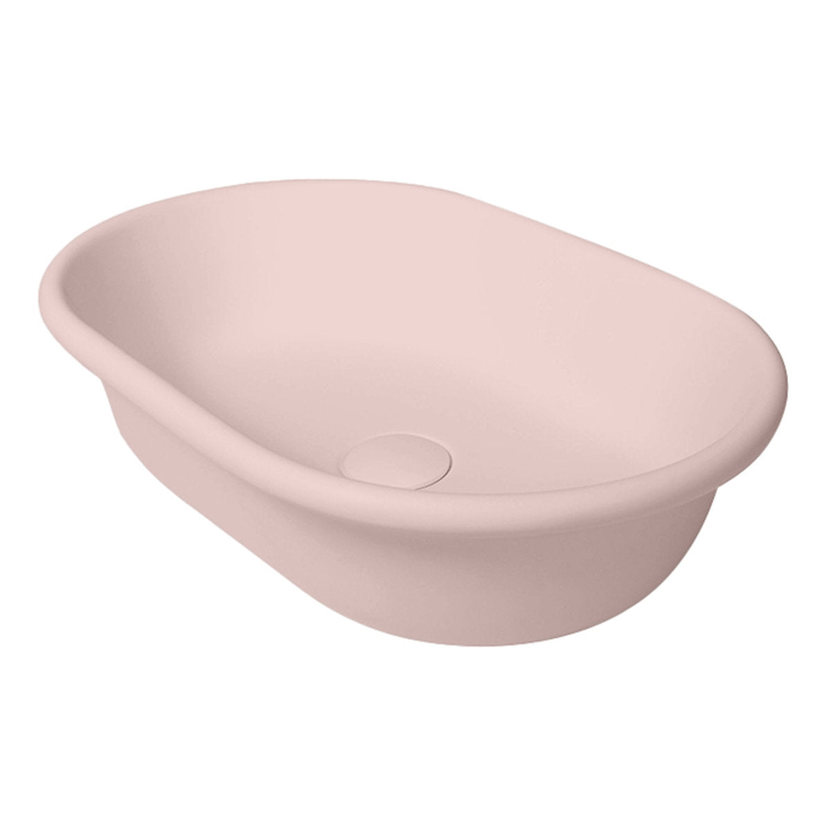 Blanche 53X36 Titancast Basin - Misty Rose