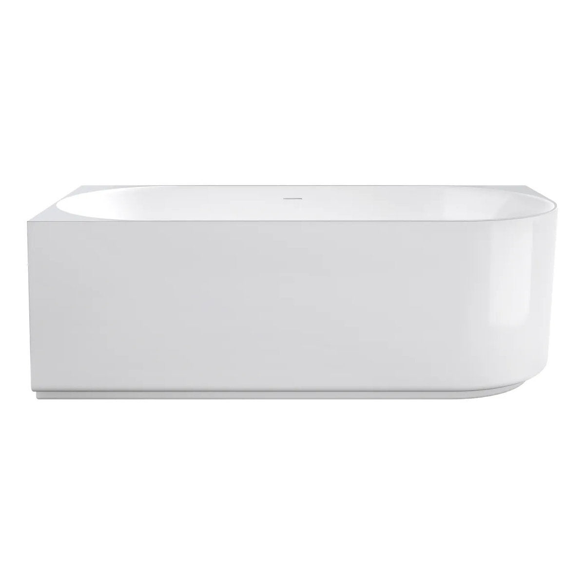 Otti Attica Celine Left Corner 1500 Gloss White Bath with Overflow
