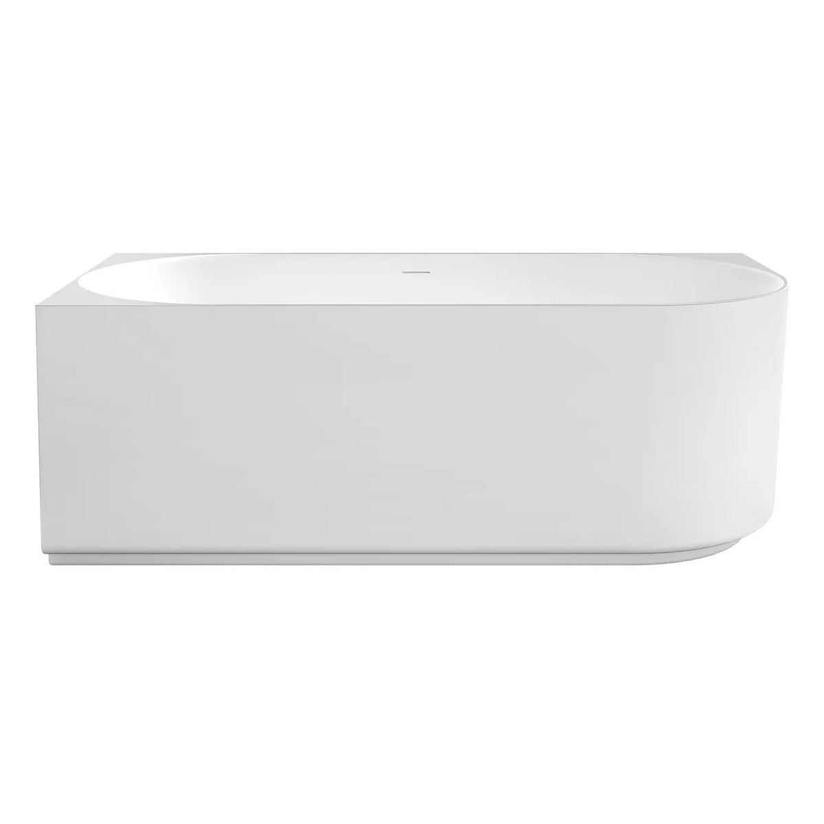 Otti Attica Celine Left Corner 1500 Matte White Bath with Overflow