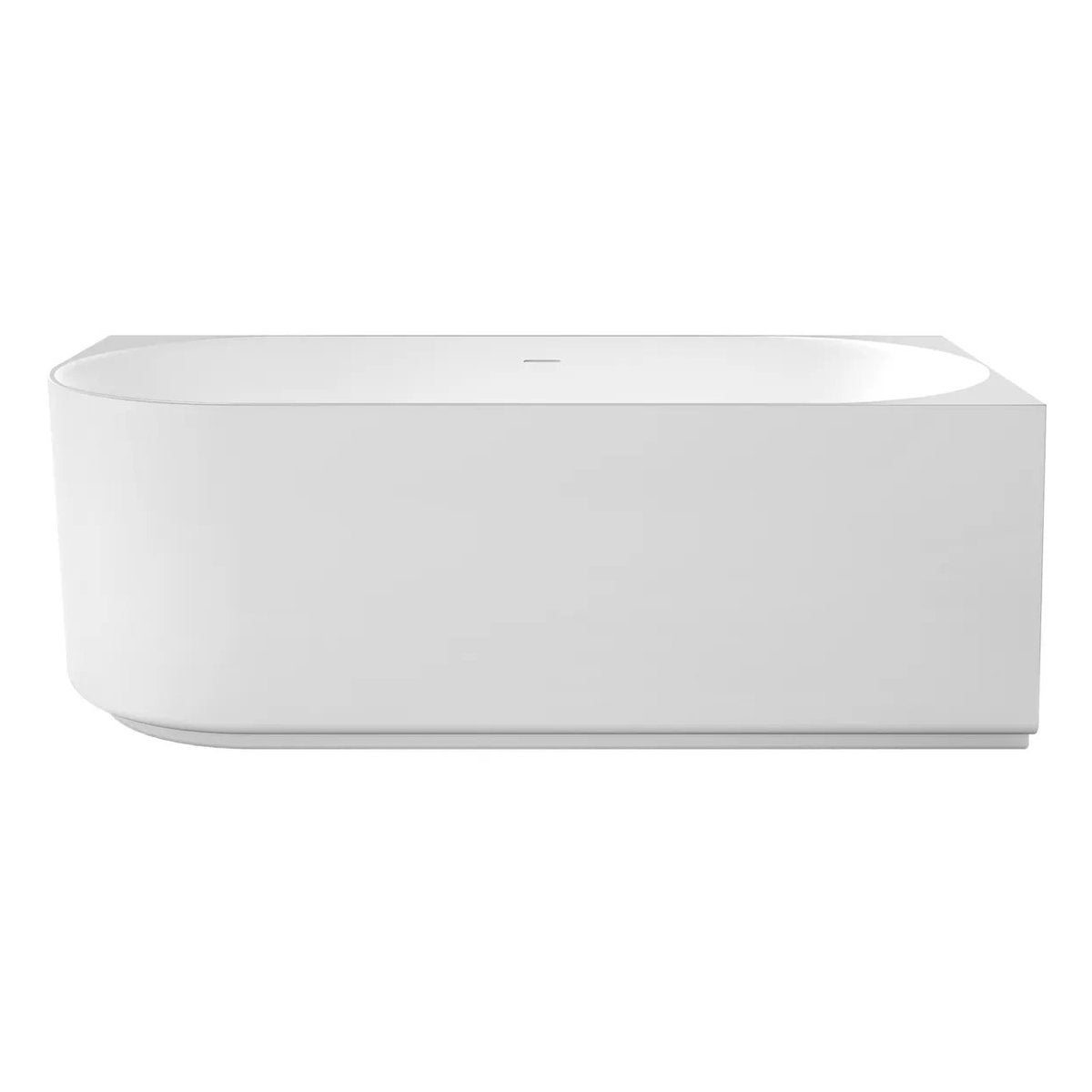 Otti Attica Celine Right Corner 1500 Matte White Bath with Overflow