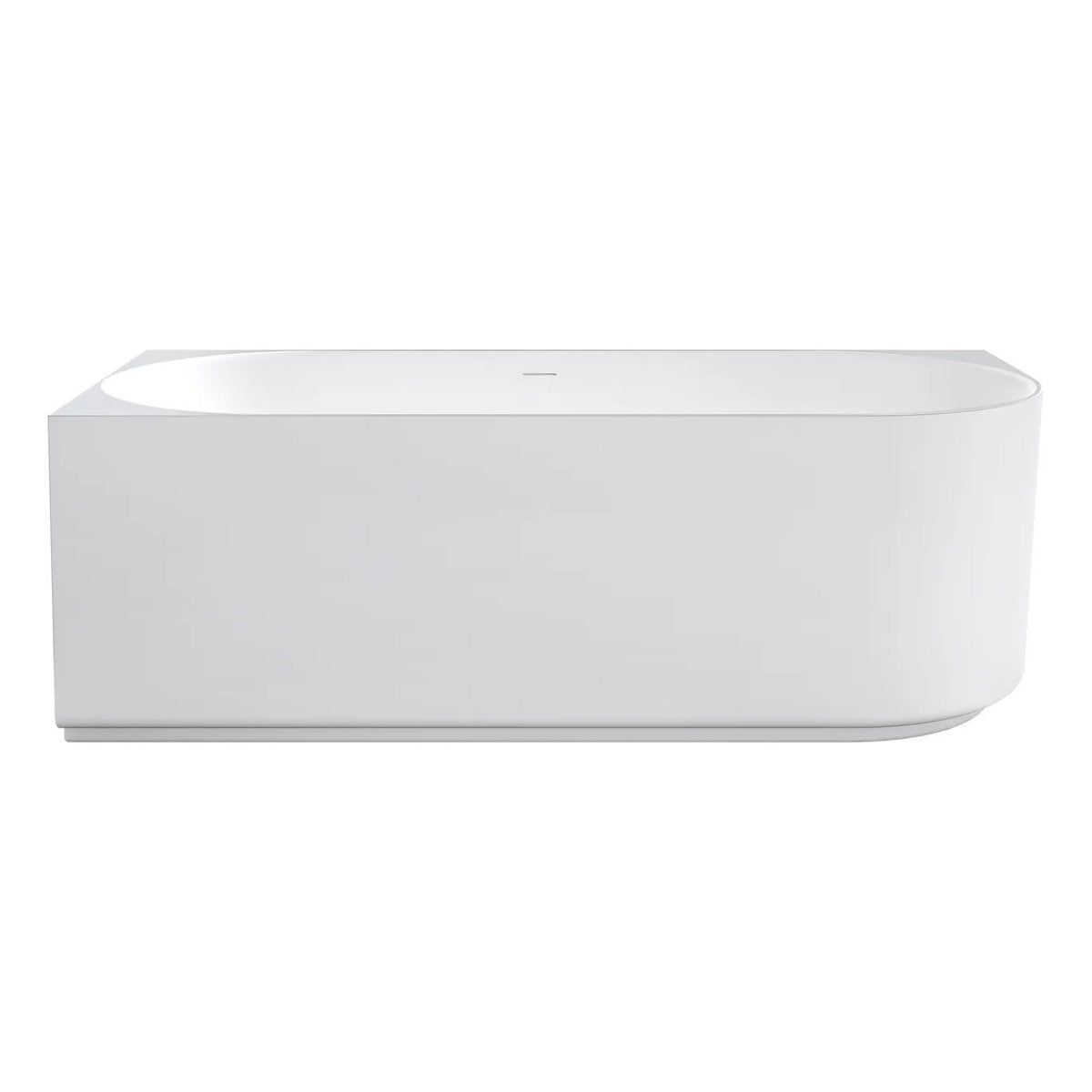Otti Attica Celine Left Corner 1700 Matte White Bath with Overflow