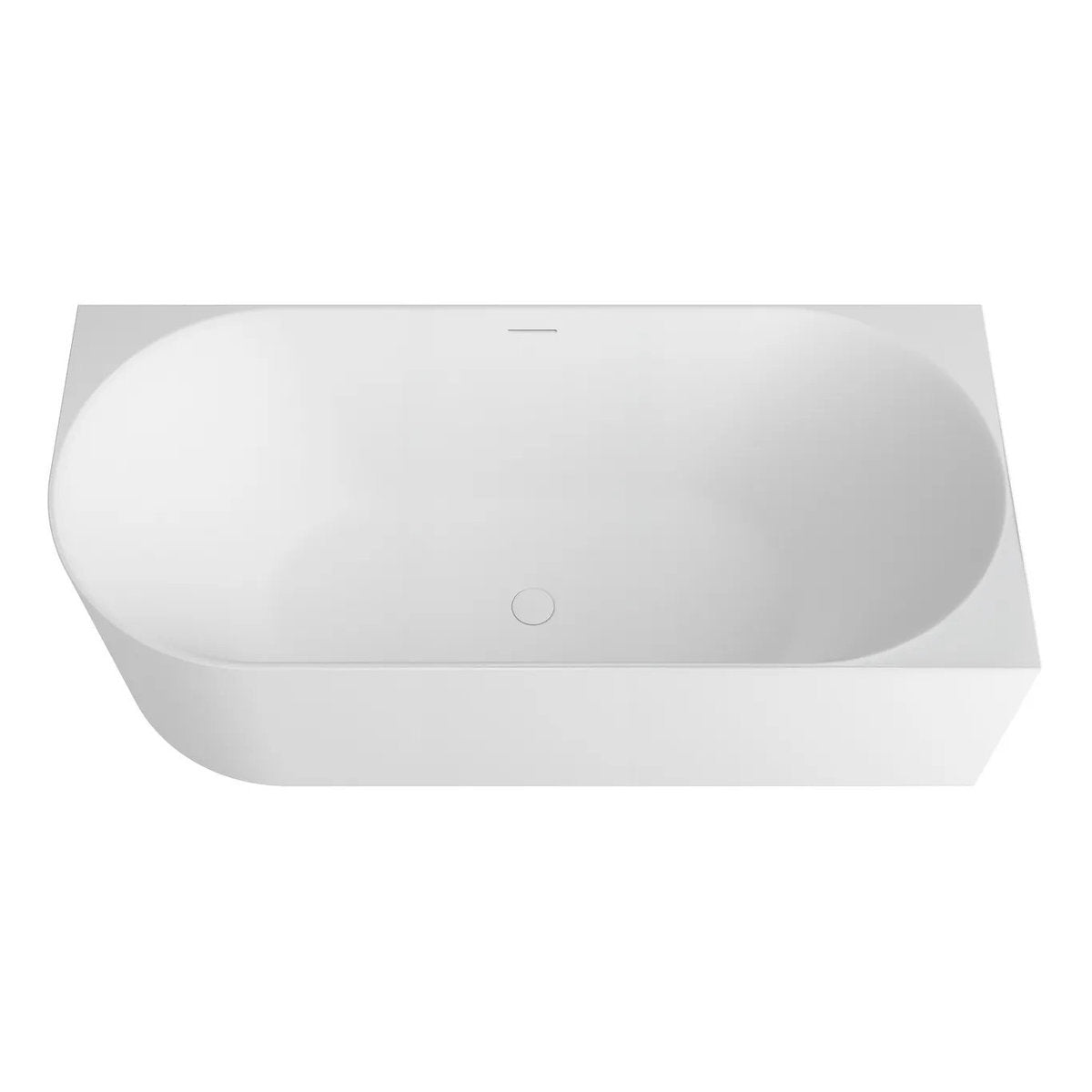 Otti Attica Celine Right Corner 1700 Matte White Bath with Overflow