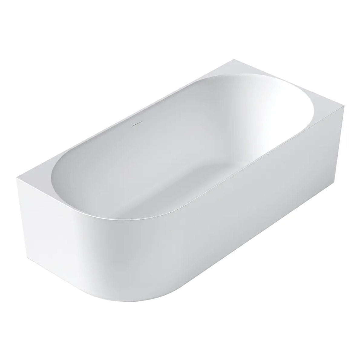 Otti Attica Celine Right Corner 1700 Matte White Bath with Overflow