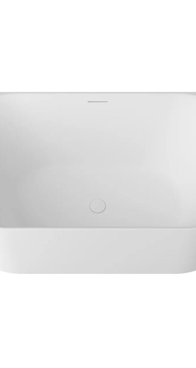 Otti Attica Celine 1500 Matte White BTW Multi-fit Bath with Overflow
