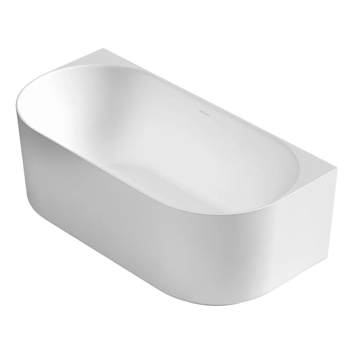 Otti Attica Celine 1500 Matte White BTW Multi-fit Bath with Overflow