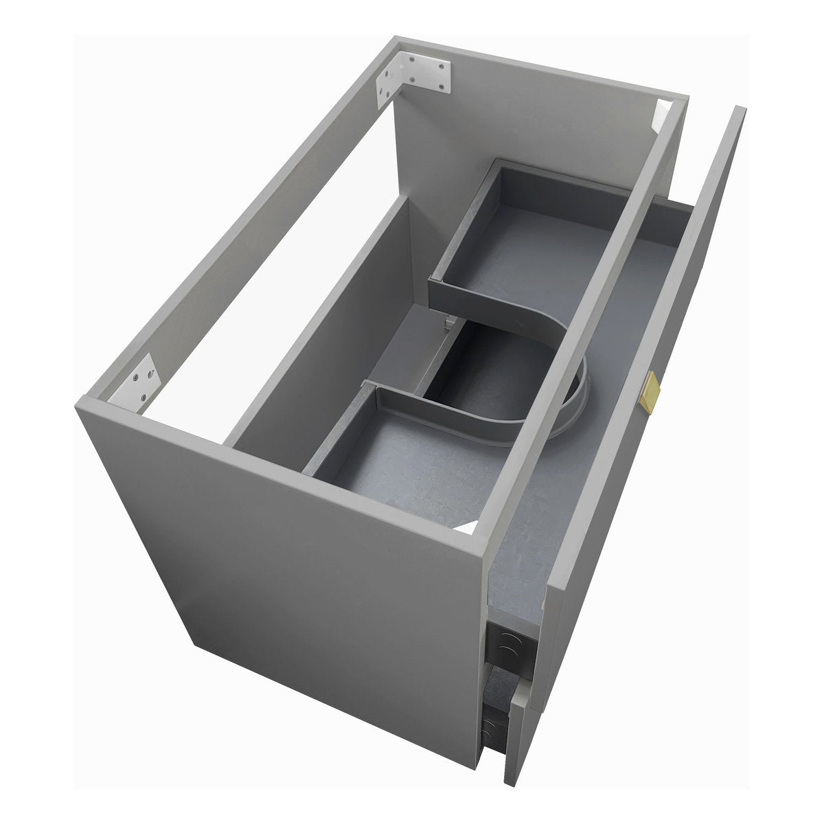 Otti Boston 600mm Light Grey Wall Hung Cabinet