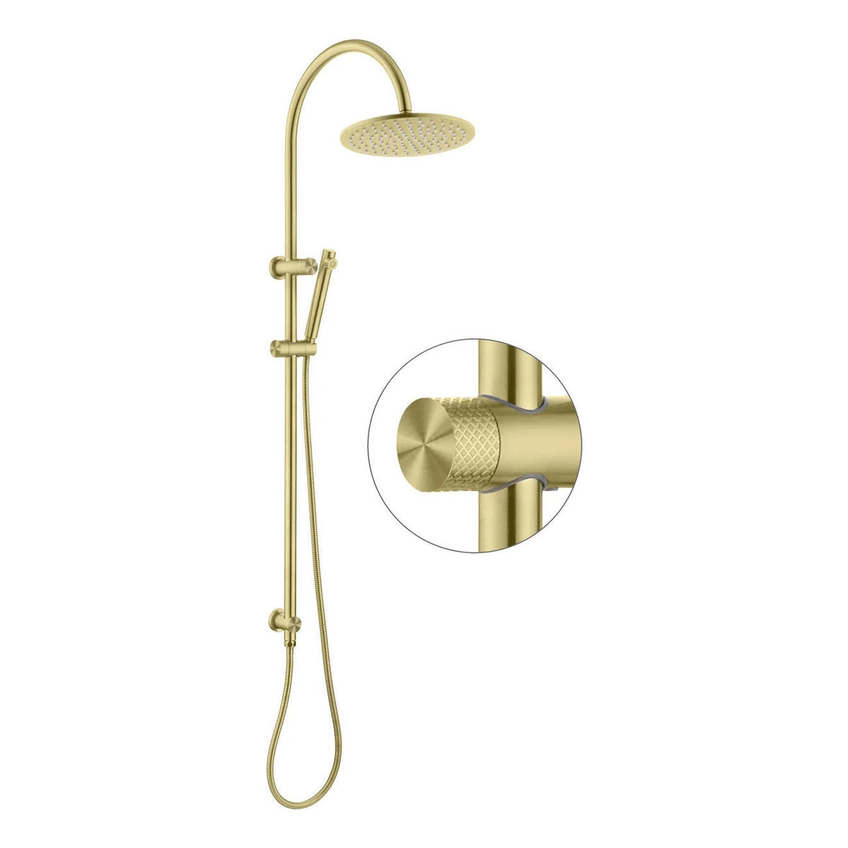 Otti Celine Twin Shower Combo Brushed Gold