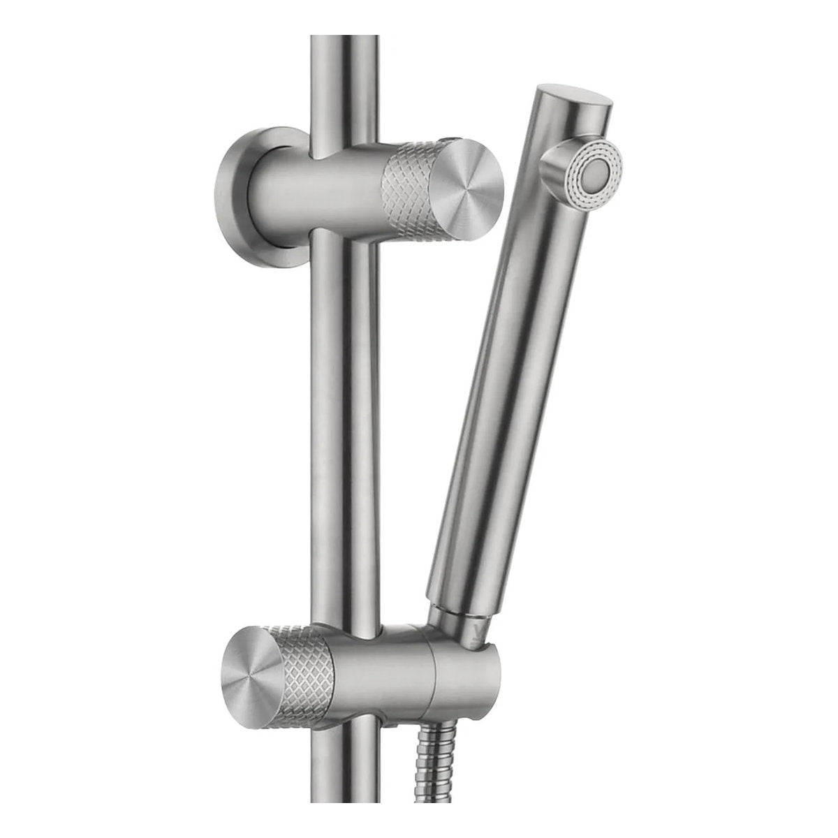 Otti Celine Twin Shower Combo Brushed Stainless Steel
