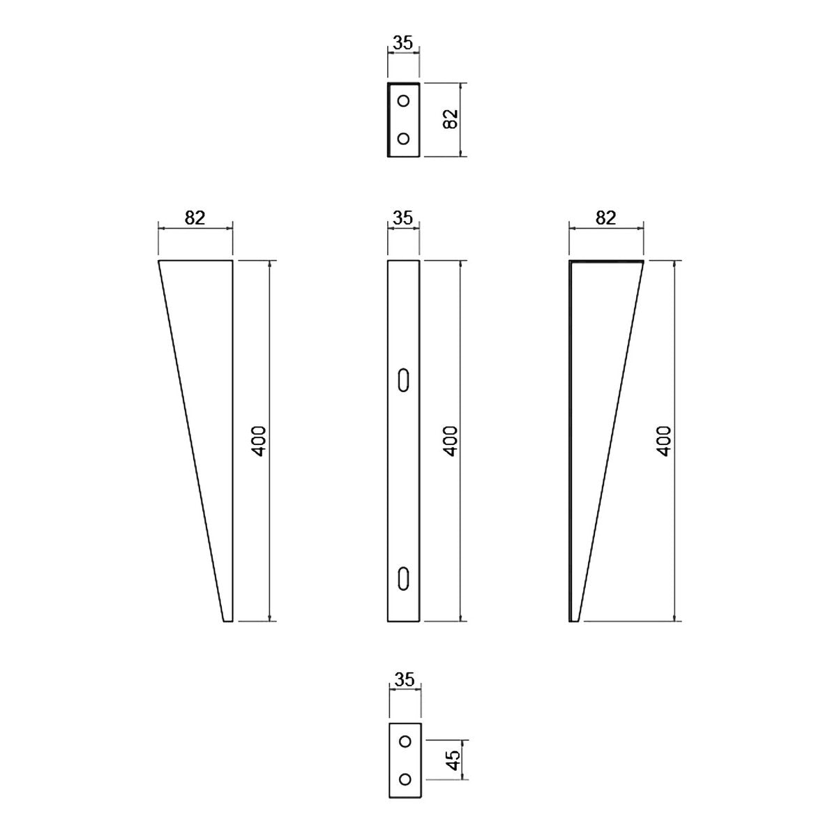 Otti Solid Surface Top Wall Hung Stainless Steel Frame