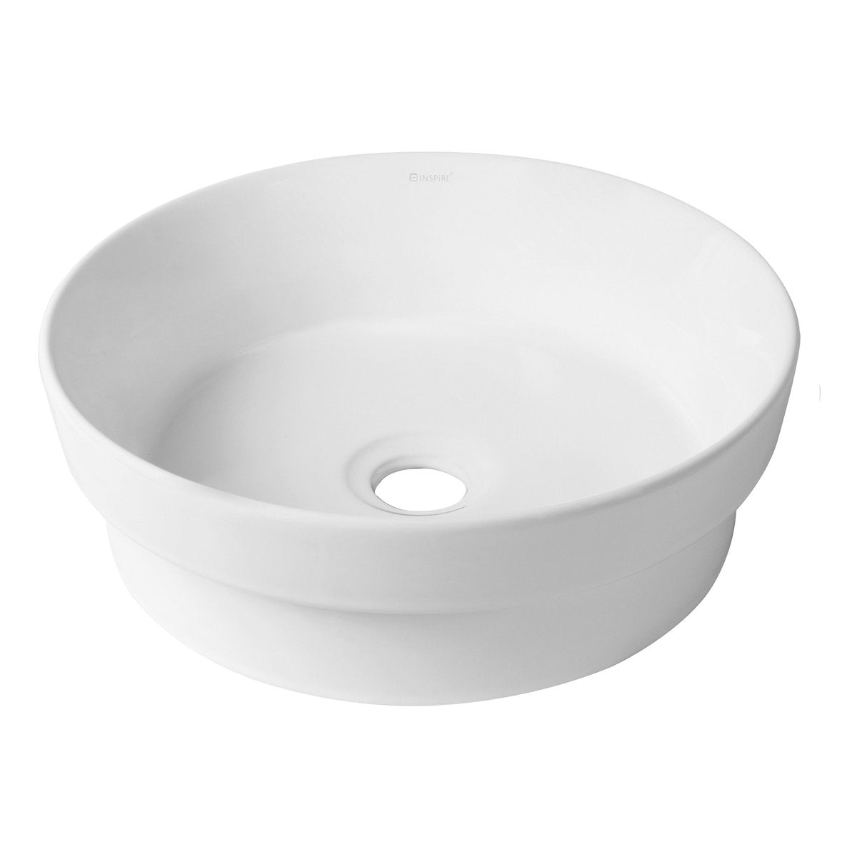 Otti Semi Inset Round 355x355x120 Matte White Basin