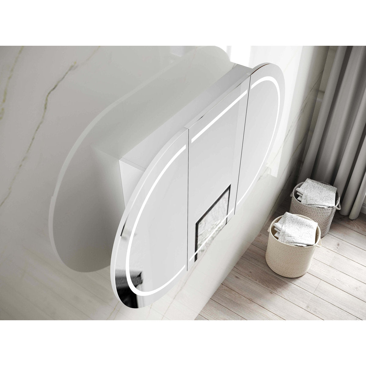 Otti LED Bondi 1800x900 White Shaving Cabinet