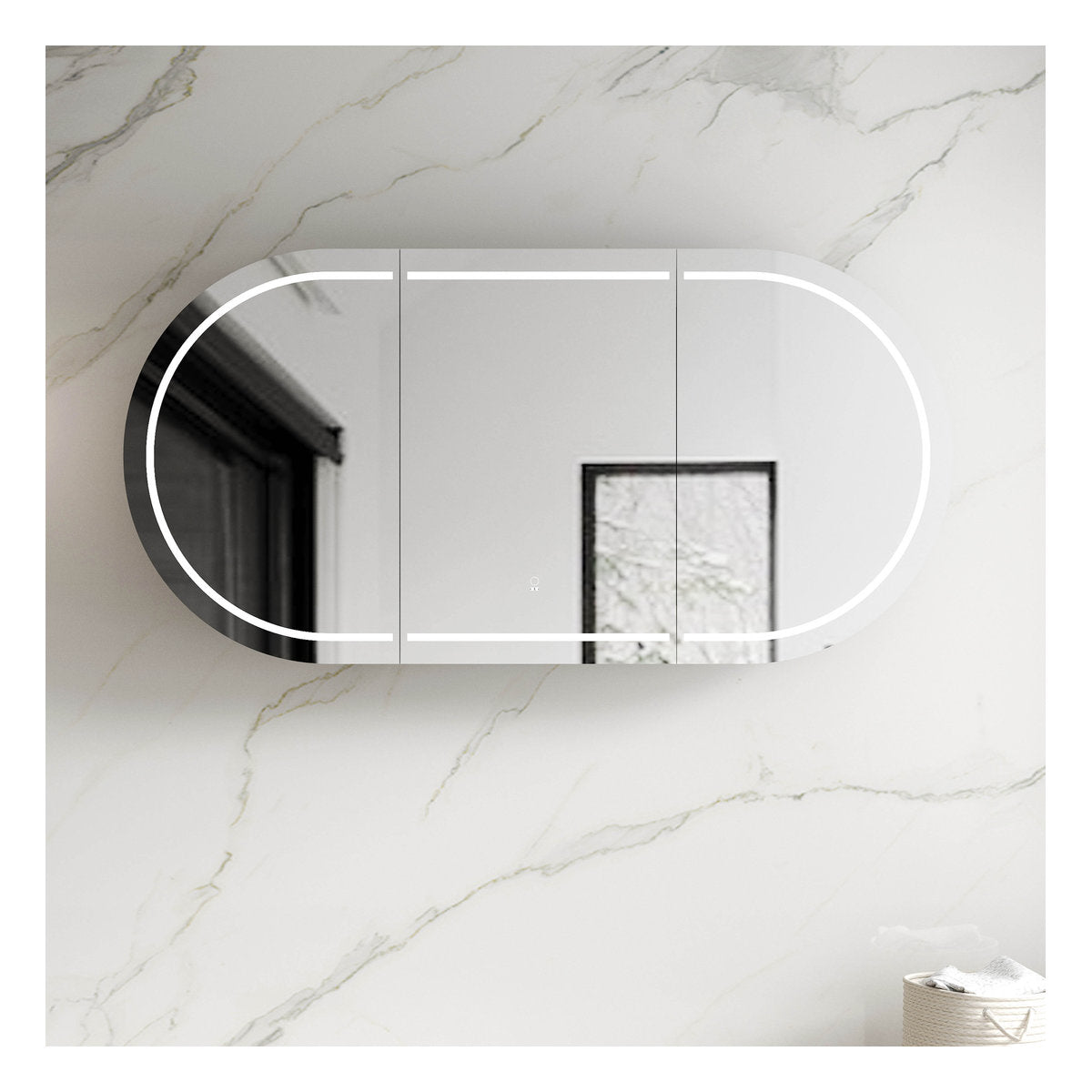 Otti LED Bondi 1800x900 White Shaving Cabinet