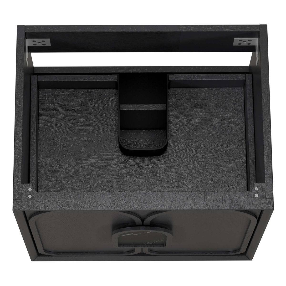 Otti Laguna 600mm Black American Oak Wall Hung Cabinet