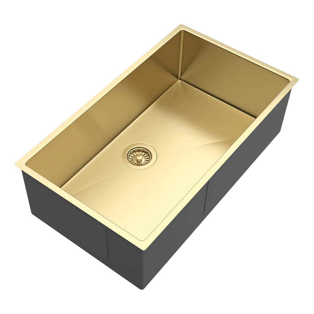 Otti Axon Sink 77S 770x440x220 Brushed Gold