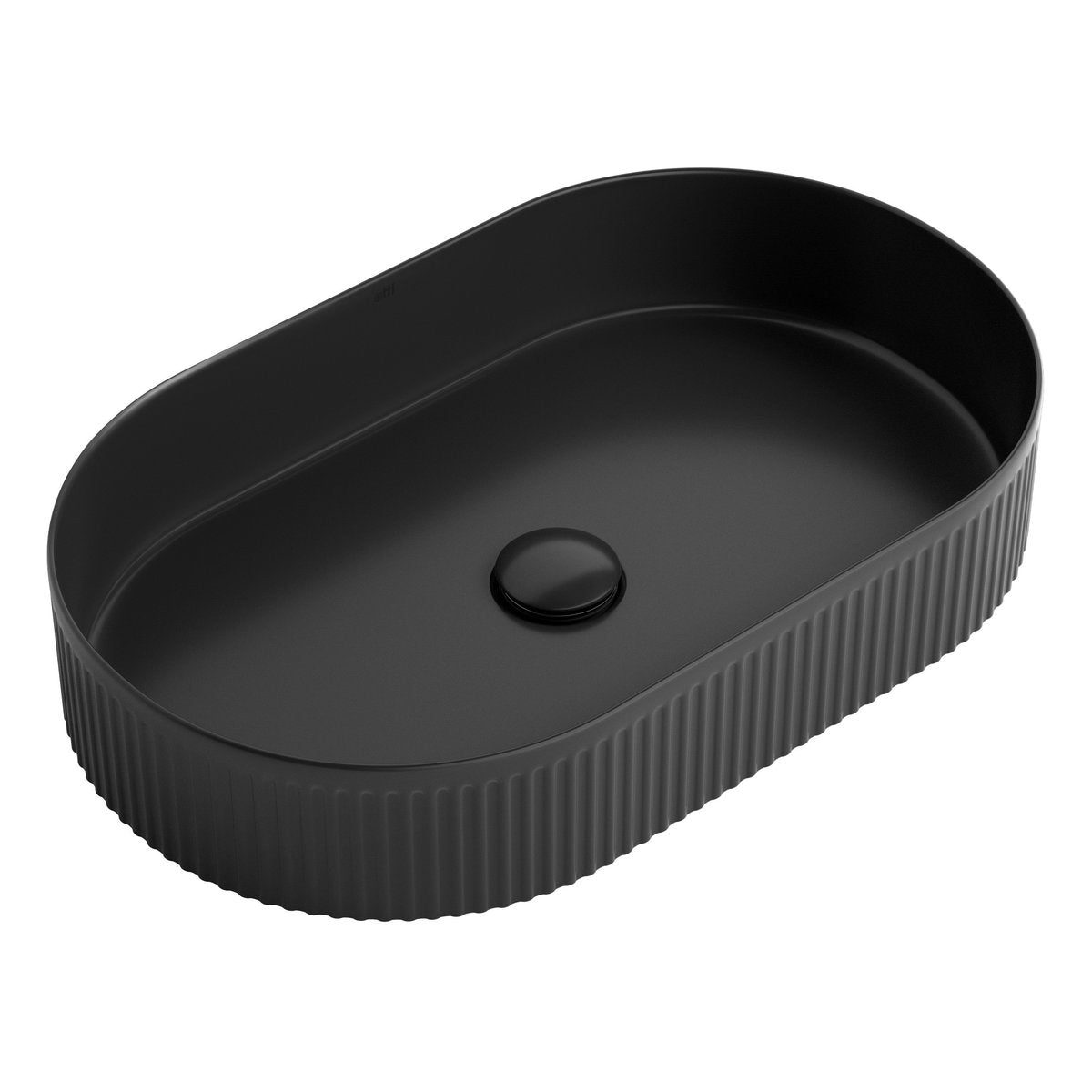 Otti Kensington Oval 580x360x120 Matte Black Basin