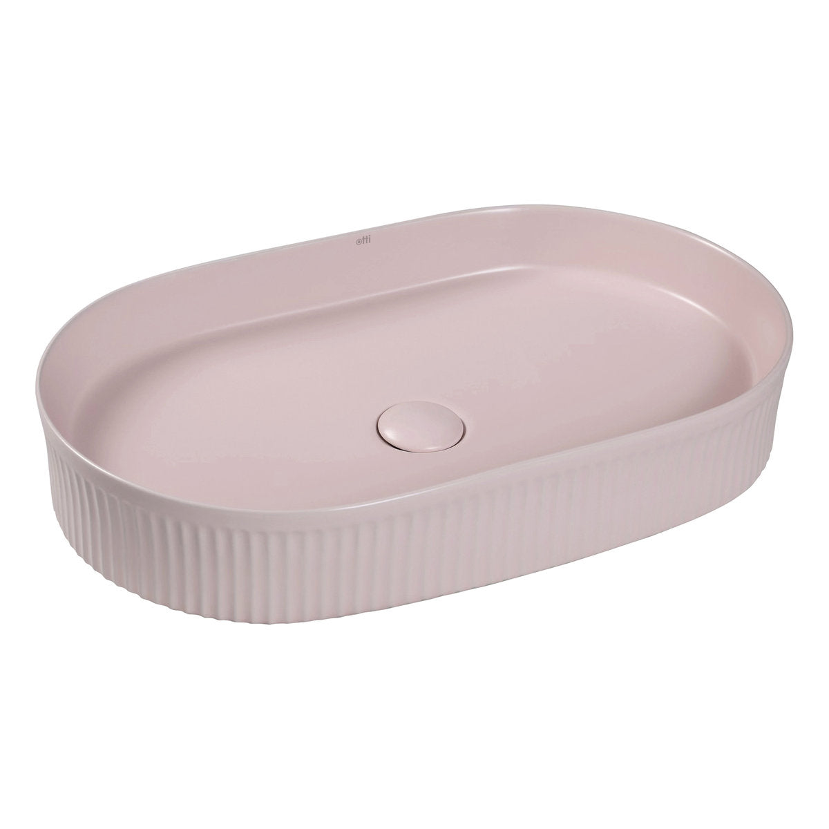 Otti Kensington Oval 580x360x120 Matte Pink Basin