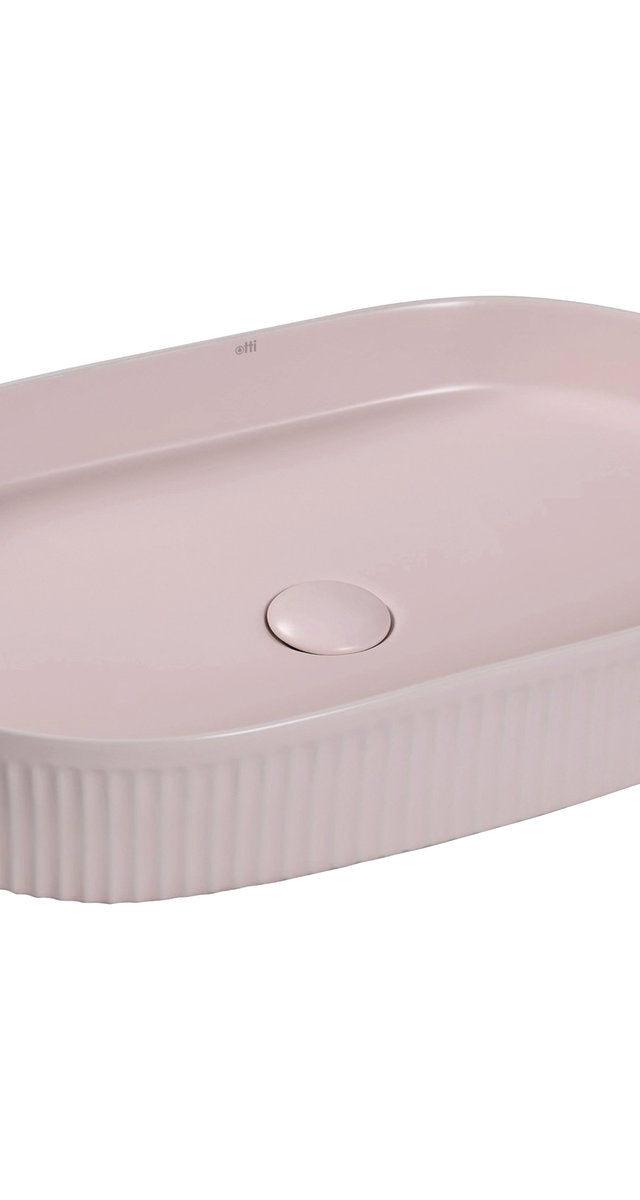 Otti Kensington Oval 580x360x120 Matte Pink Basin