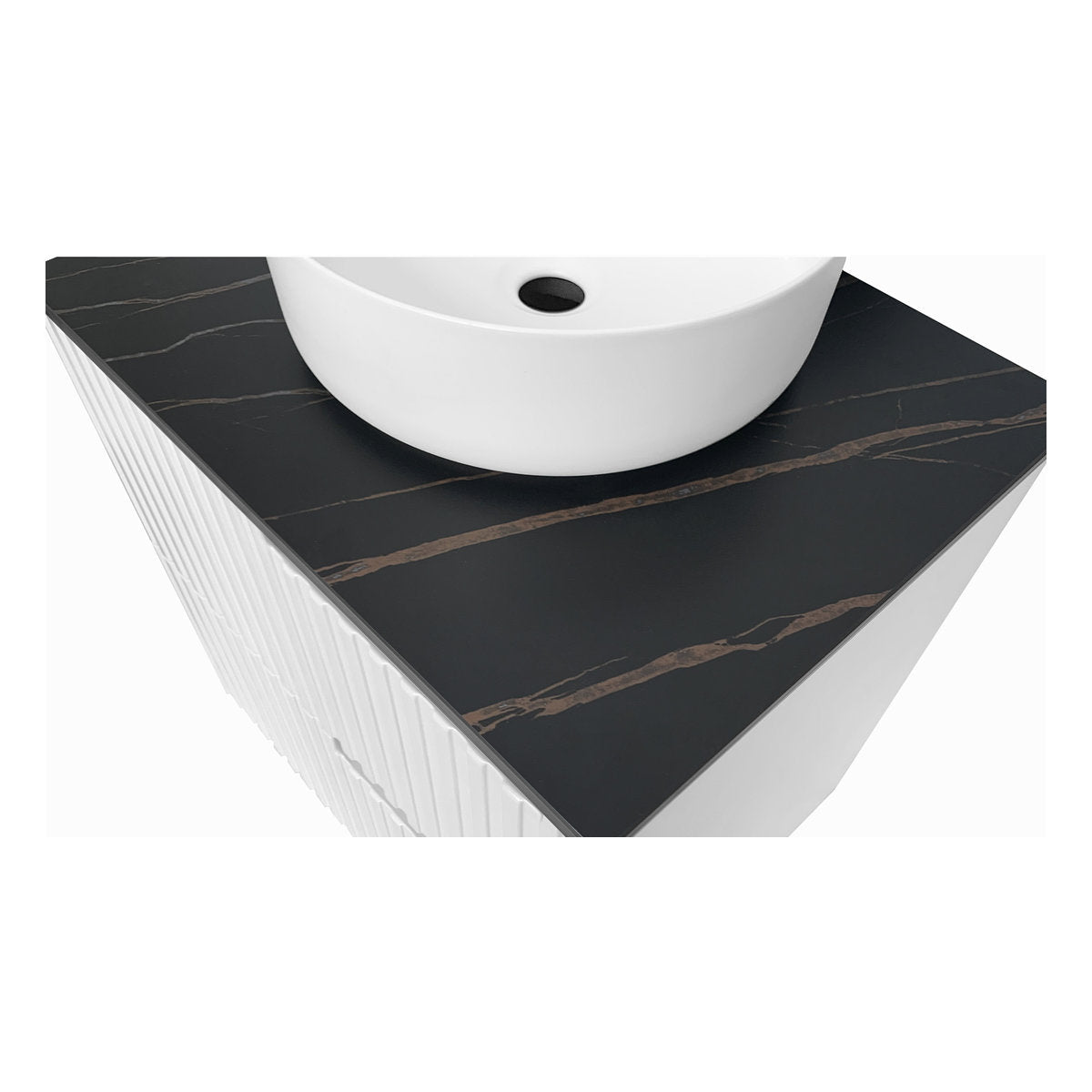 Otti Rock Plate Stone Top with 10 O'Clock Taphole 1200