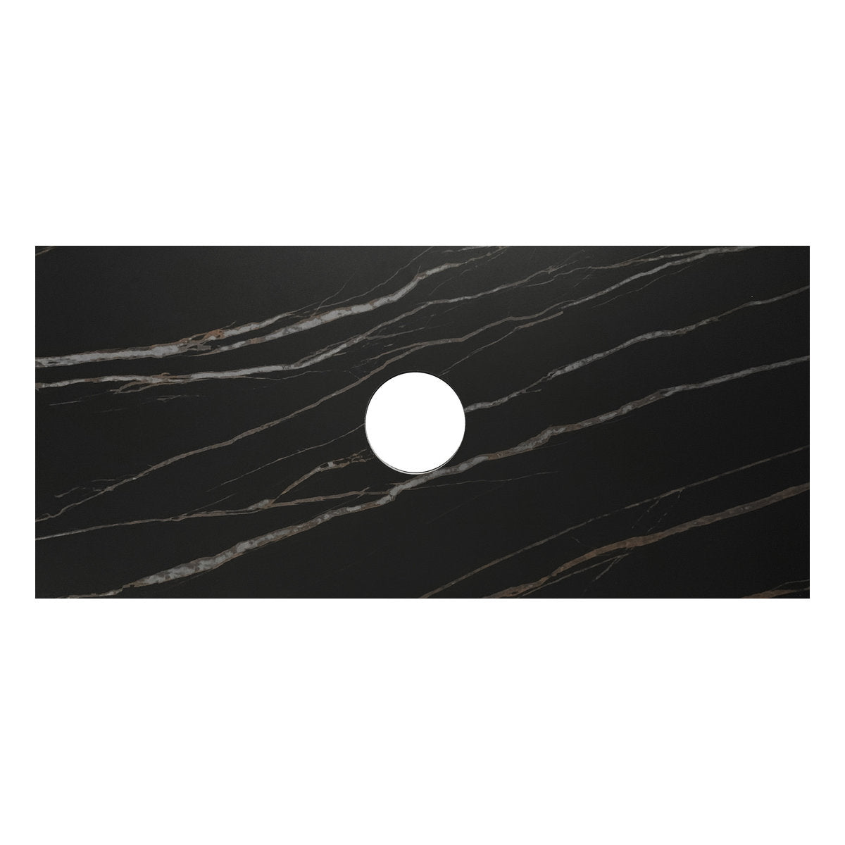 Otti Rock Plate Stone Top with Single Waste Hole 1200