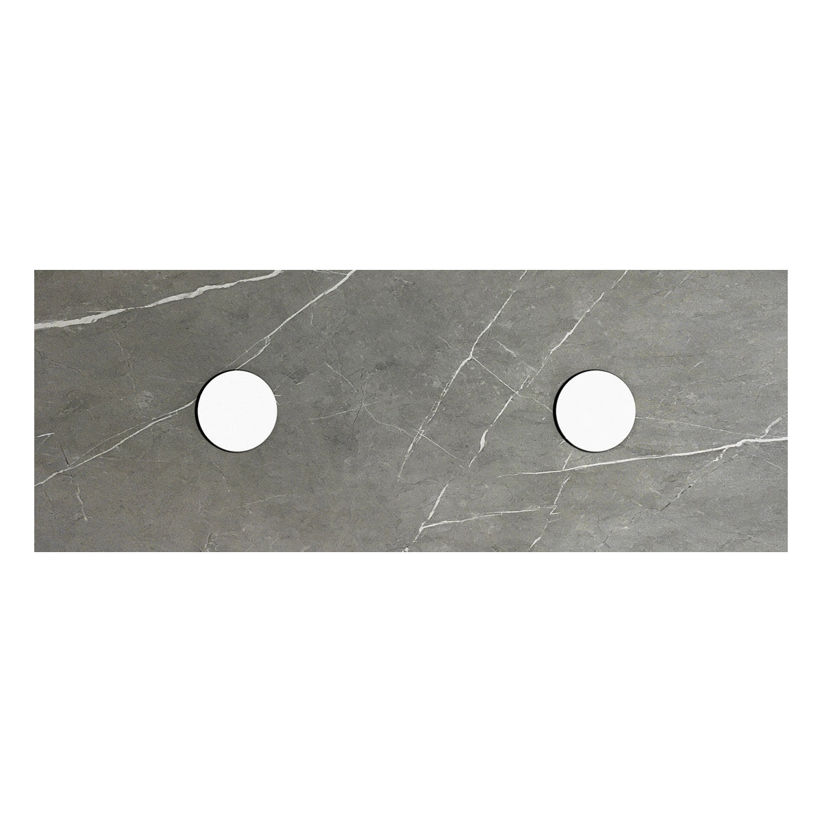 Otti Rock Plate Stone Tops with Waste Holes 1500