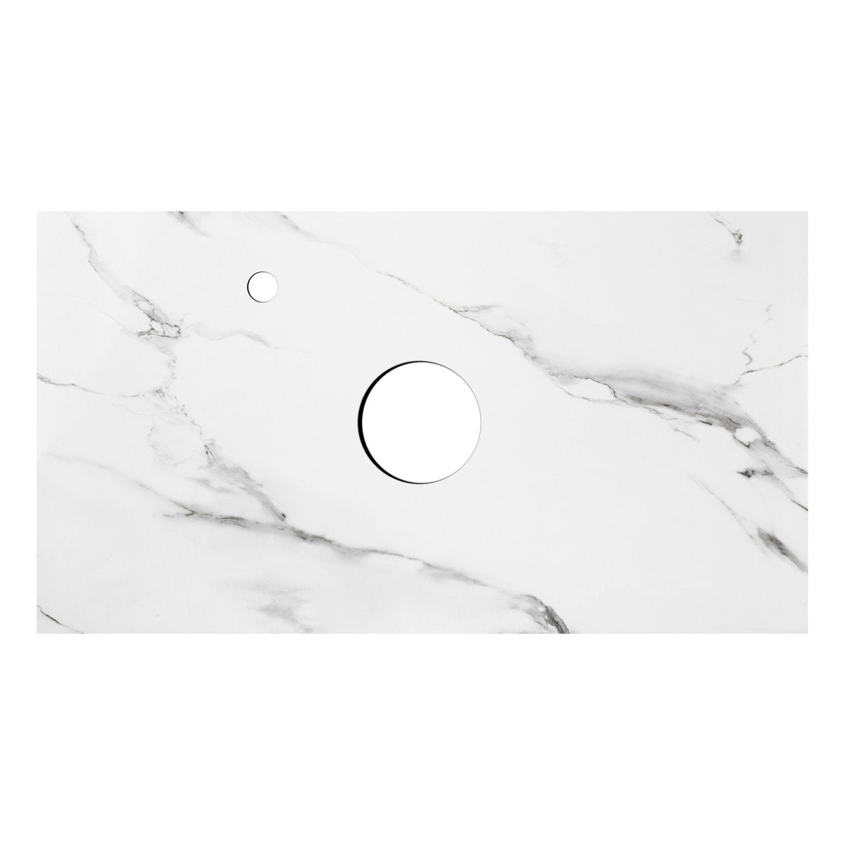 Otti Rock Plate Stone Top With Waste Hole 600x60