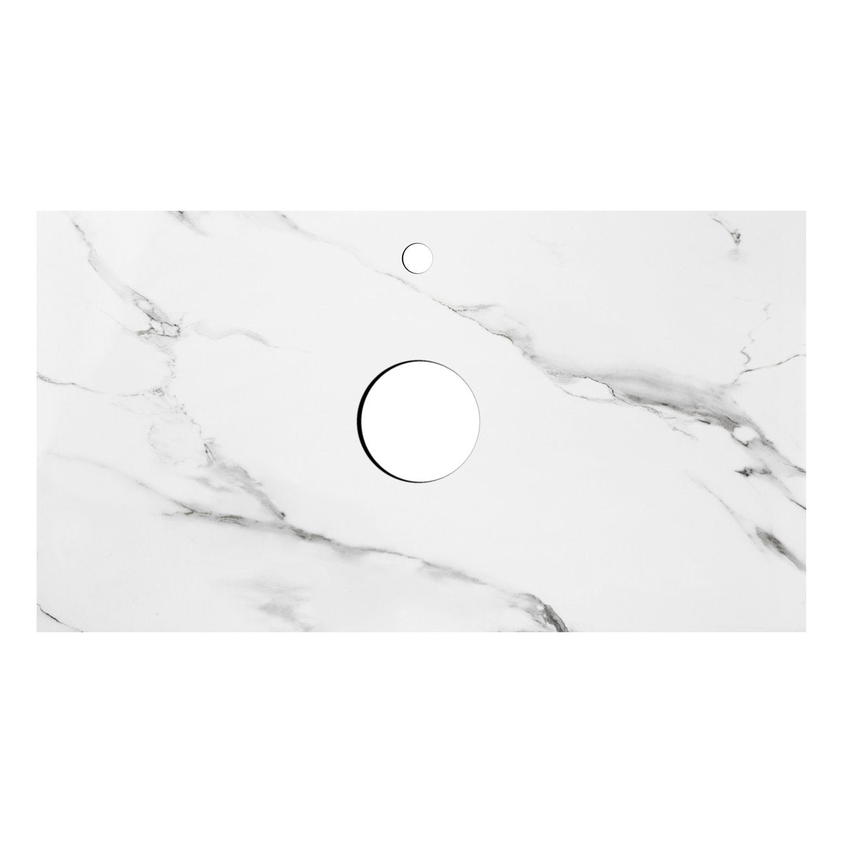 Otti Rock Plate Stone Top With Waste Hole 600x60