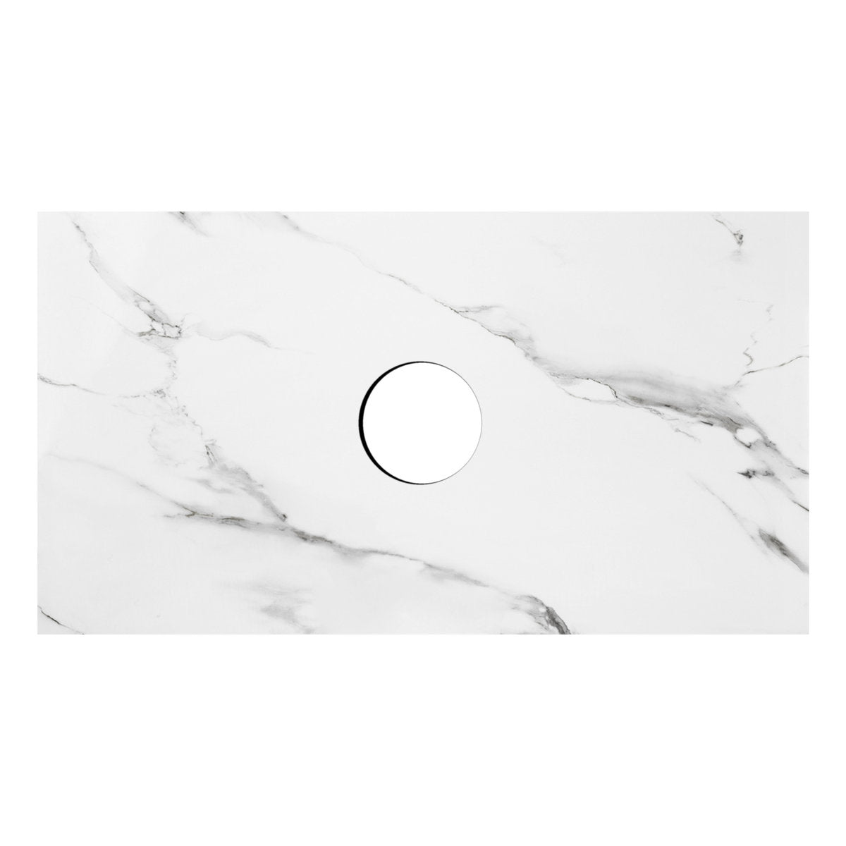 Otti Rock Plate Stone Top With Waste Hole 600x60