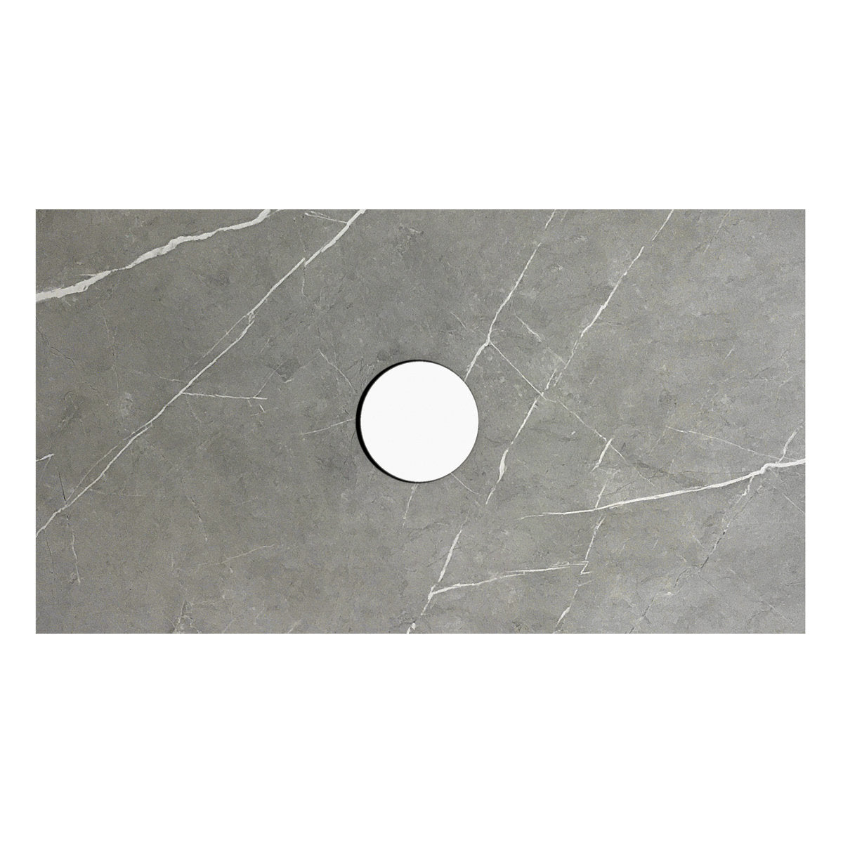 Otti Rock Plate Stone Top With Waste Hole 600