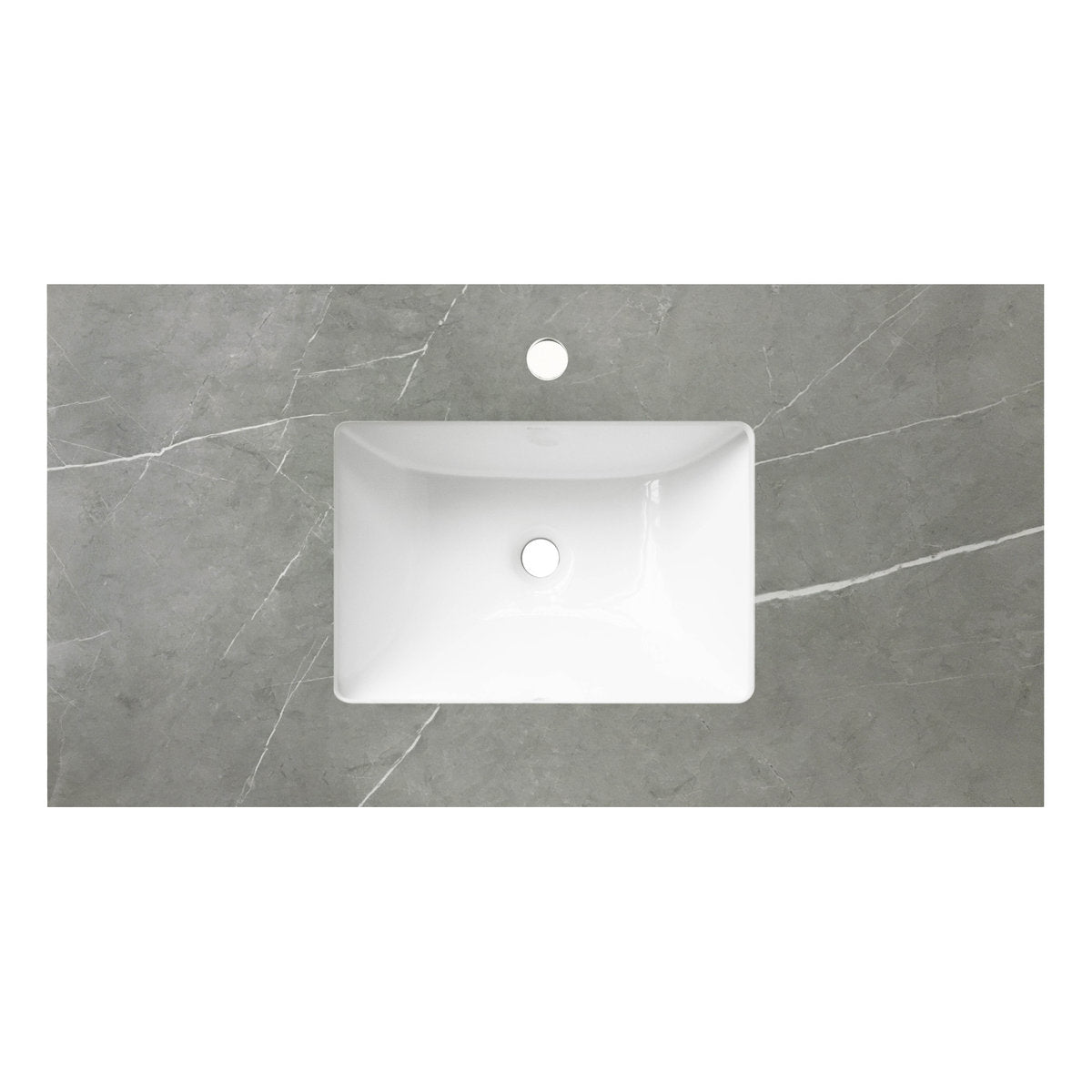 Otti Rock Plate Stone Tops with Undermount Basin & 12 O'clock Taphole 600